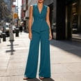 thumbnail image 7 of Bosfbaoi Two Piece Sets for Women Sleeveless Blazer Vest and High Waist Wide Leg Pants Formal Work Office Womens Summer Outfits, 7 of 7