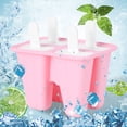thumbnail image 4 of DIY Mold,Household Pink Silicone Ice Ice Cream Making Mold Ice Cream Mold Optimal Efficiency, 4 of 8