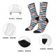 thumbnail image 5 of Fotbe Popcorn Calcetas Largas con Estampado para Hombre y Mujer – Calcetas de Compresión Transpirables y Elásticas, Viajar y Uso Diario Talla 5-11, 5 of 6