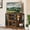 Brown, variant on ModFusion Lodge Style TV Stand for 55-Inch Screen, Freestanding, Adjustable Shelves, Drawers, Cable Management, 6 Shelves, 47.5 x 19.7 x 28 Inches, Brown
