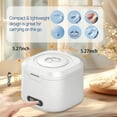 thumbnail image 3 of Retainer Cleaner Machine 340ML Dentures Aligner Mouth Guard Jewelry Ultrasonic Cleaner 49kHz Digital Display Portable for Home Travel, 3 of 7