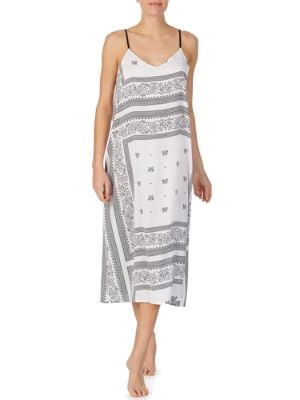 DKNY Womens Vintage Fresh Woven Maxi 