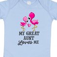 thumbnail image 4 of Inktastic My Great Aunt Loves Me with Two Flamingos Boys or Girls Baby Bodysuit, 4 of 5
