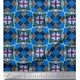 thumbnail image 1 of Soimoi Cotton Poplin Fabric Check & Geometric Print Fabric by The Yard 42 Inch Wide, 1 of 5
