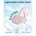 thumbnail image 3 of Riñonera Fanny Pack BAGSMART Puffy Initial para mujer, color negro, 3 of 6