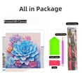 thumbnail image 2 of Colorful Flower Succulent Plants DIY 5D Diamond Art Painting by Number Kits for Adults Paint with Full Drill Round Diamond Gems Painting Art Craft for Home Wall Decor 15.8x15.8in(2), 2 of 7