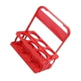 thumbnail image 1 of Advancent Estante plegable para cerveza, cesta de plástico para barbacoa, soporte para transporte de bebidas, almacenamiento de cocina para Barra de herramientas rojo, 1 of 6