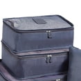 thumbnail image 2 of 6 unids/set bolsa de almacenamiento de equipaje bolsa de embalaje de viaje para ropa interior de zapatos (gris), 2 of 3