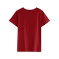 thumbnail image 4 of TWZH Women Heart Graphic Print Round Neck Valentine Day T-Shirt, 4 of 6