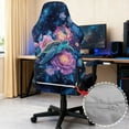 thumbnail image 4 of Xoenoiee Galaxy Turlte Butterfly Flower Pattern Gaming Chair Covers Slipcovers Non Slip Office Desk Chair Cover with Armrest Covers, Stretch Computer Chair Cover Ergonomic Rotating Game Chair Covers, 4 of 7