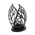 thumbnail image 2 of Candelabro de hoja, candelabro, decoración del Día de San Valentín, candelabro decorativo estético para Bar, boda, decoración del hogar , negro BLESIY Candelero, 2 of 8