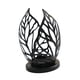 thumbnail image 1 of Portavelas de hoja, soporte decorativo para velas, decoración del Día de San Valentín, candelabro, centro de mesa para decoración del hogar, fiesta negro, 1 of 8