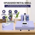 thumbnail image 6 of Accreate Digital Heat Press Machine for T-Shirts, Fast-Heating Sublimation Printer with High Pressure and Large Work Surface for Apparel, Canvas, Tote Bags, and Pillows, 6 of 7