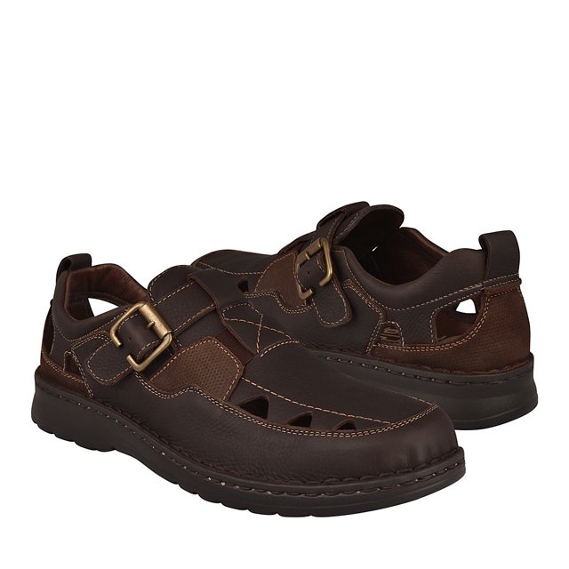 SANDALIAS CASUALES PARA CABALLERO LOBO SOLO 9529 CAFÉ
