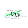 thumbnail image 4 of facefd Protection Faciale pour Enfants Réutilisable Ajustable Imperméable Sports Nautiques Natation Plongée en Apnée Bouclier Facial avec Tube Respirant Vert, 4 of 5