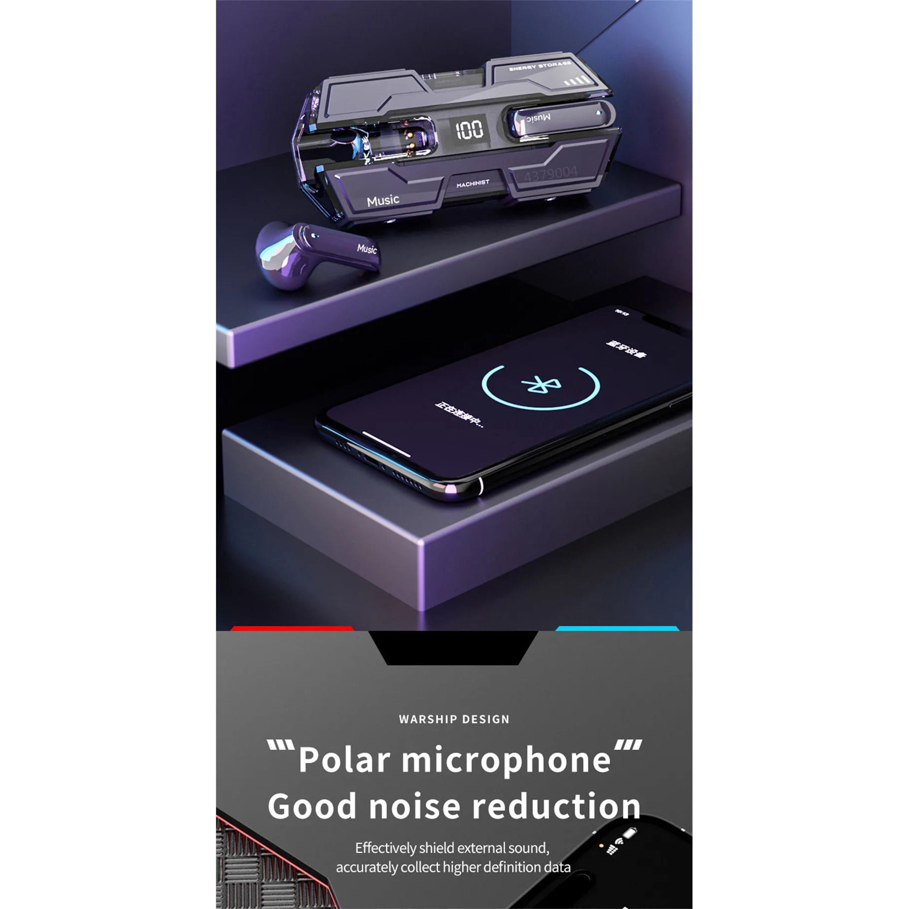 UBABAI G20 Wireless Earphones TWS Bluetooth Touch Earphones Sports Stereo Gaming Headset with Microphone