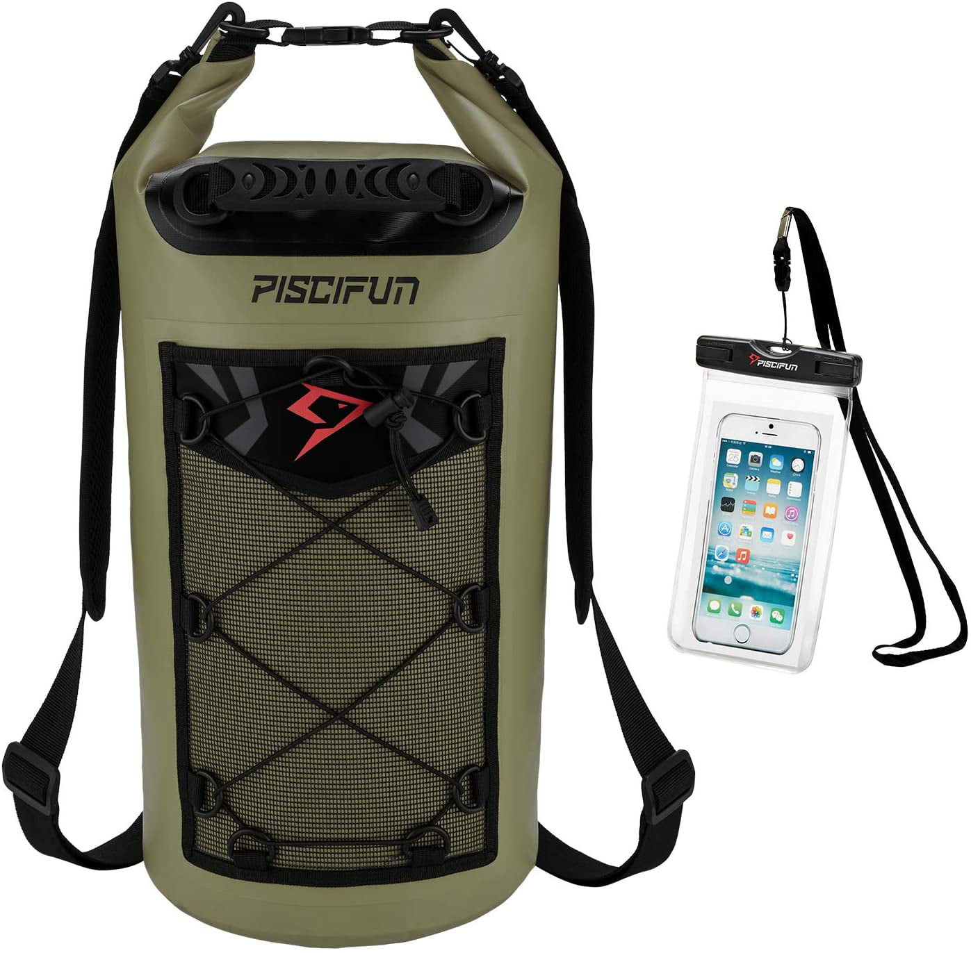 With Waterproof Cellphone case. Waterproof Dry Bag 3 Pack 5L/10L/20L 