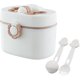 thumbnail image 1 of Dispensador de leche para bebés NQ dispensador de un toque de 410 ml jarra de leche con tapa de anillo de silicona palanca niveladora y cuchara, 1 of 5