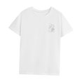 thumbnail image 3 of Camiseta de manga corta para mujer, camiseta clásica suave con cuello redondo para mochilero y trabajo XL, 3 of 8