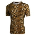 thumbnail image 4 of Lars Amadeus Men's Short Sleeves Round Neck Leopard Prints T-shirt, 4 of 6