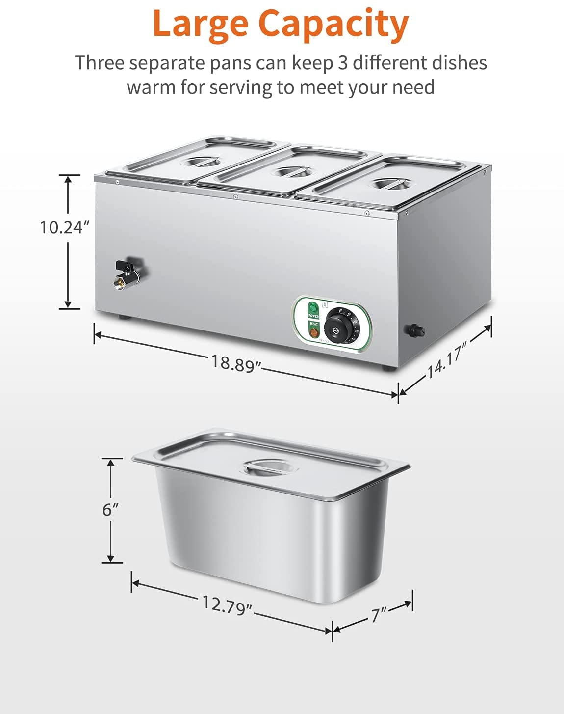 Boeremeisie - 🌭Electric Lunch Box. 🥙Dual function for heating up and  keeping your meals warm. Steam device installed on the cover to keep the  food fresh. Voltage: 220V. Power: 40W/ 50Hz. Capacity