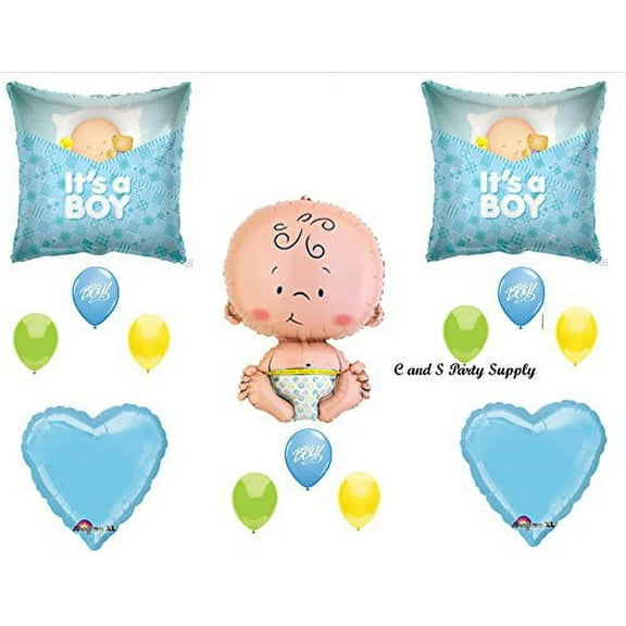 IT'S A BOY SLEEPING BABY SHOWER Balloons Decorations Supplies