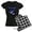 With Checker Pant, variant on - Sharks - Women's Dark Pajamas