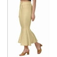 thumbnail image 3 of Stylesindia Shimmer Stretchable Saree Shapewear Long Skirt for Women for Beach, Night Out, Regular, Office, Party ( 3X-Large, Beige), 3 of 5
