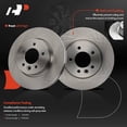 thumbnail image 2 of A-Premium 12.48 inch (317mm) Front Vented Disc Brake Rotors Compatible with Select Land Rover Models - LR3 2005 2006 2007 2008 2009, 2-PC Set, 2 of 8