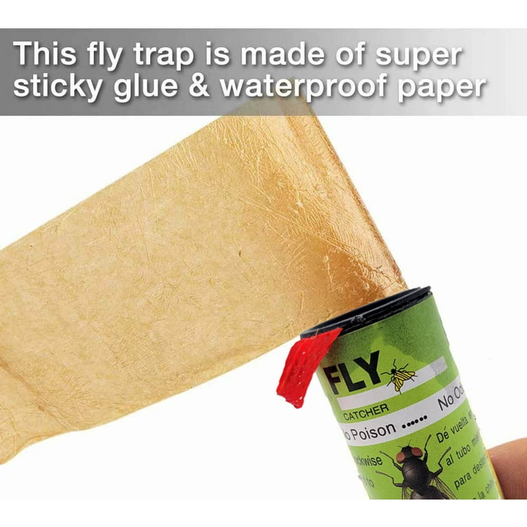 Rural365 Hanging Outdoor Sticky Fly Catcher Strip 30ft Insect Tape 1 Pack 