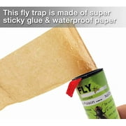 LIGHTSMAX 8 Pack Fly Strips, Fly Trap Indoor/Outdoor, Fly Ribbon Tape, Gnat Killer Trap for Flies