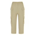 thumbnail image 4 of Lisingtool Clearance Pants for Women Capri Pants Cargo Pants for Women Womens Capris for Summer 2024 Casual Loose Outdoor Fitness Elastic High Waist Pants with Pockets Wide Leg TrousersS-XXL, 4 of 4