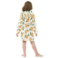 thumbnail image 7 of FORMRS Niños Bathrobe Unisex Hooded Robe Soft Plush Pajamas Sleepwear, Size 2-3T, Orange, 7 of 7