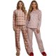 thumbnail image 1 of Set De 2 Pijamas Afelpadas Mujer Unitalla Polar Pantalón Sudadera Ropa Invierno, 1 of 5