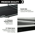 thumbnail image 4 of Hall of Games Official Size Ping Pong Table Tennis Table, Space Saving No Assembly Design with Accessories, Black/White, 4 of 8