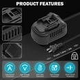 thumbnail image 4 of 110V to 18V DC Converter Compatible with Milwaukee 18V Cordless Tool,Power Source Option for Milwaukee MultiVolt Tools,500W Max Power with 1.8M Cable, 4 of 4