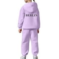 thumbnail image 5 of CHENge Girls Leggings Set - 2 Piece Pullover Girls Hoodies Sweatshirt and Athletic Leggings Outfit (Sizes 7-12), 5 of 8