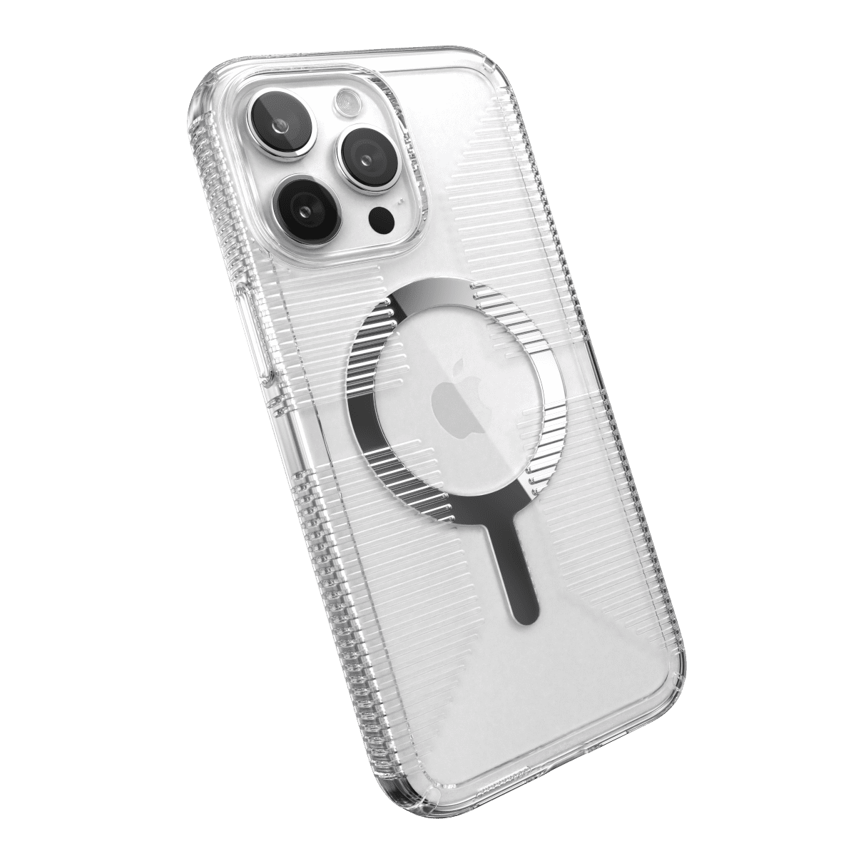 Speck Gemshell Grip Shock-Resistant Slim Cell Phone Case for Apple iPhone 15 Pro Max, Clear