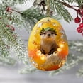 thumbnail image 4 of Fwttom Natural Animal Theme Christmas Ornaments - Cute Little Creature Hanging Christmas Tree Decorations, 2D Flat Small Accessories Xmas Holiday Decor, 4 of 7