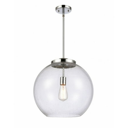 221-1S-PC-G124-16-Innovations Lighting-Athens - 1 Light Pendant In Industrial Style-16.38 Inches Tall and 15.75 Inches Wide-Polished Chrome