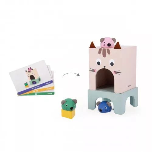 Janod - Finding Your Bearings In Space - Spatial Awareness game - Cat & Mouse - 3-5 years