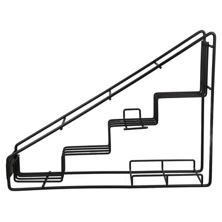 OUNONA Syrup Dispenser for Coffee Bar Rack Storage Black Color Office