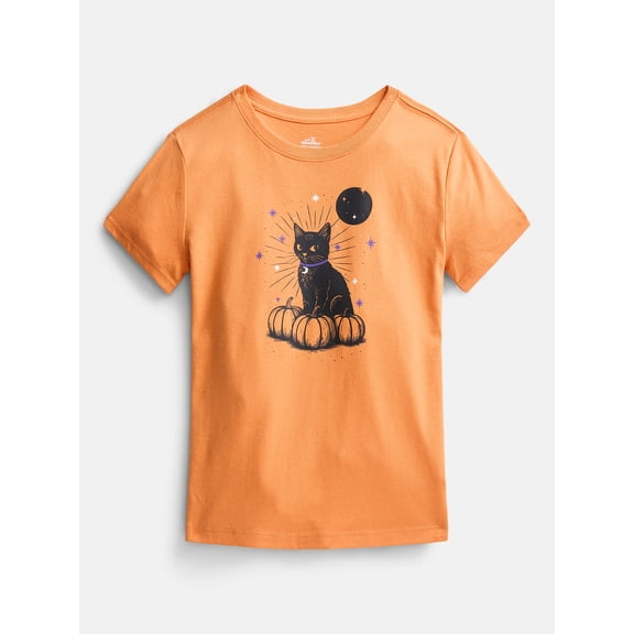Halloween Girls Graphic Tee with Short Sleeves from Way to Celebrate, Sizes 4-18 & Husky
