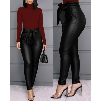 Leather skinny trousers best sale