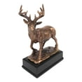 thumbnail image 2 of Statue Rustique en Résine Patinée Bronze avec Base de Trophée, 2 of 5