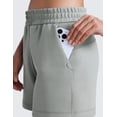 thumbnail image 4 of CRZ YOGA SoftAura Sweat Shorts for Women 4" High Waisted Casual Lounge Athletic with Pockets, 4 of 4