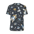 thumbnail image 2 of Daiia Space Cars Mens Baseball Jersey Button Down Shirts Short Sleeve Sports Uniforms-Small, 2 of 9