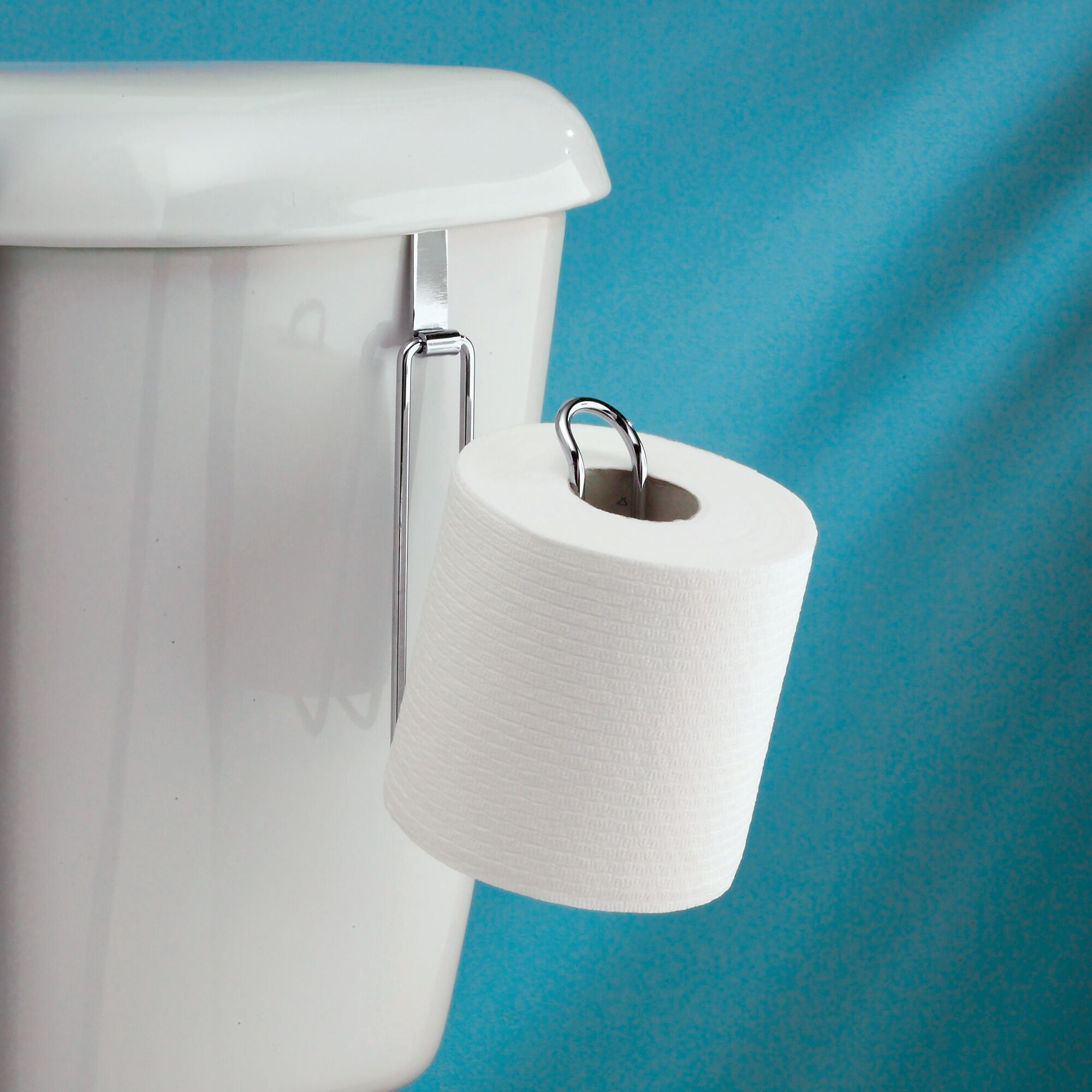 Wall Mount Toilet Paper Holder With Shelf Acrylic Single Roll Paper