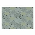 thumbnail image 1 of Grey and Yellow Cutting Board, Bohem Style Paisley Print Flowers Dots Art Image, Decorative Tempered Glass Cutting and Serving Board, Small Size, Pale Grey White, by Ambesonne, 1 of 1