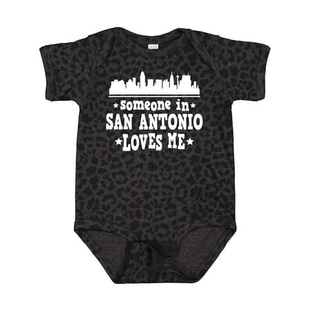 

Inktastic Someone in San Antonio Loves Me Texas Gift Baby Boy or Baby Girl Bodysuit
